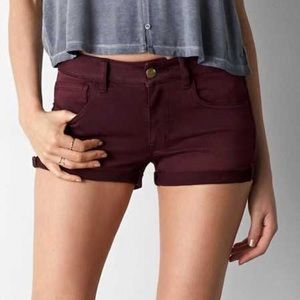 🔥 Maroon American Eagle High Waisted Shorts🔥